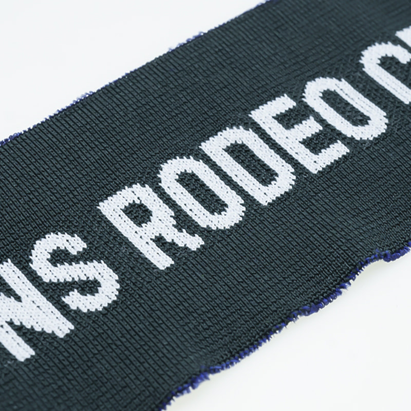 Tissu d'habillement de côtes de jacquard de lettre de spandex de polyester de mode